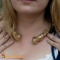 Torc de cou Viking en laiton massif pur Torc de cou Viking en laiton massif pur