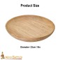 assiette en bois (dia 24cn)