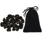 Ensemble de pierres runiques médiévales vikings fabriquées à la main avec sac, accessoire de jeu Ensemble de pierres runiques médiévales vikings fabriquées à la main avec sac, accessoire de jeu