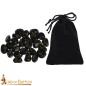 Ensemble de pierres runiques médiévales vikings fabriquées à la main avec sac, accessoire de jeu Ensemble de pierres runiques médiévales vikings fabriquées à la main avec sac, accessoire de jeu