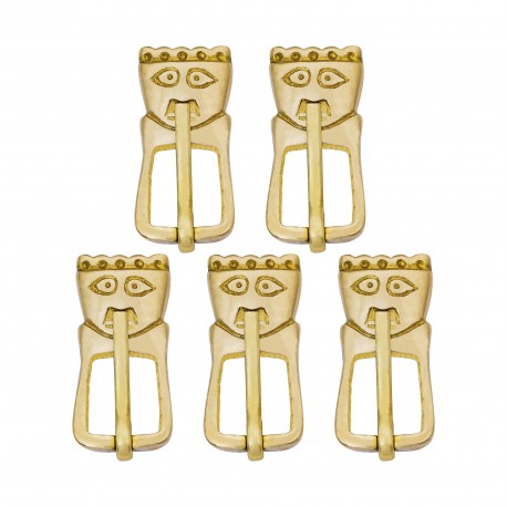 Late Medieval Solid Brass Belt Buckle