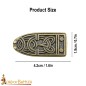 Ornate Celtic Antiqued Brass Viking Belt End Chape Functional Belt Accessory