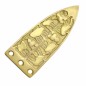 Ceinture médiévale en laiton massif gravée avec serpent viking