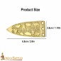 Ceinture médiévale en laiton massif gravée avec serpent viking