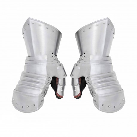 Medieval Maximilian Mitten Gauntlets 16 gauge