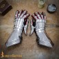 Medieval Fantasy Knightly Gauntlets 16 gauge