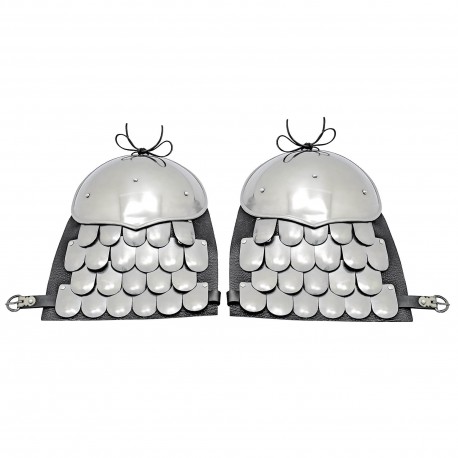 Medieval Spaulders with Scale Armor for Upper Shoulder Cops Protection