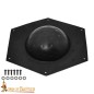 Roman Hexagonal Steel Shield Boss / Umbo 16 gauge Hand Forged, Natural Finish