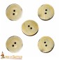 Ethically Sourced Buffalo Horn Buttons Set of 5