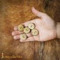 Ethically Sourced Buffalo Horn Buttons Set of 5