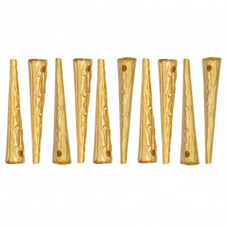 Medieval Ornate Pure Solid Brass Aiglets Set of 10