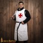 Tabard médiéval en toile de coton des Templiers Tabard médiéval en toile de coton des Templiers
