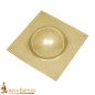 Roman Square Umbo Pure Solid Brass Shield Boss