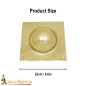 Roman Square Umbo Pure Solid Brass Shield Boss