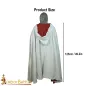 Medieval Crusader Hooded Canvas Cotton Cape