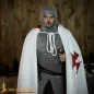 Medieval Crusader Hooded Canvas Cotton Cape