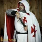 Medieval Crusader Hooded Canvas Cotton Cape