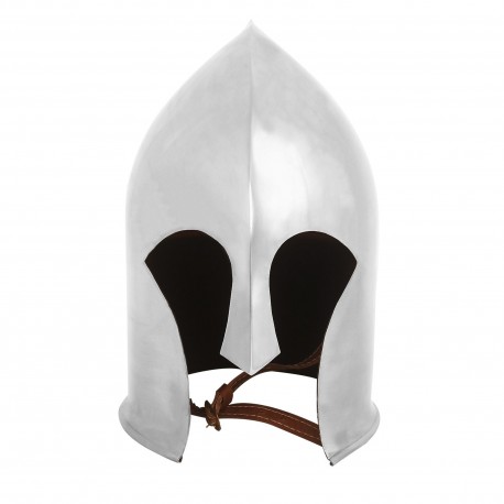 Casque de guerrier elfique avec doublure en cuir pour GN et Cosplay 1.6mm