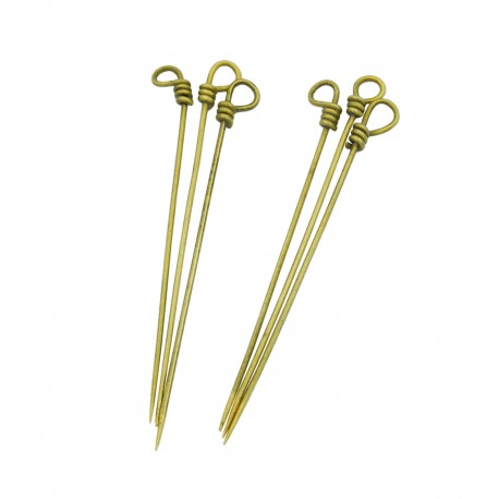 Lot de 6 épingles à vêtements médiévales fonctionnelles en laiton pur