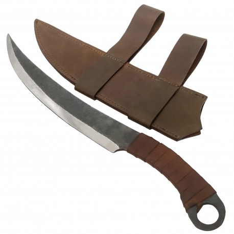 Medieval Huntsman Hand Forged Knife with Genuine Leather Sheath