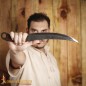 Medieval Huntsman Hand Forged Knife with Genuine Leather Sheath
