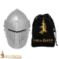 Late Medieval Full Visor Bascinet Helmet 14 gauge