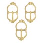 Late Medieval Brass Buckle Set of 3