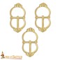 Late Medieval Brass Buckle Set of 3