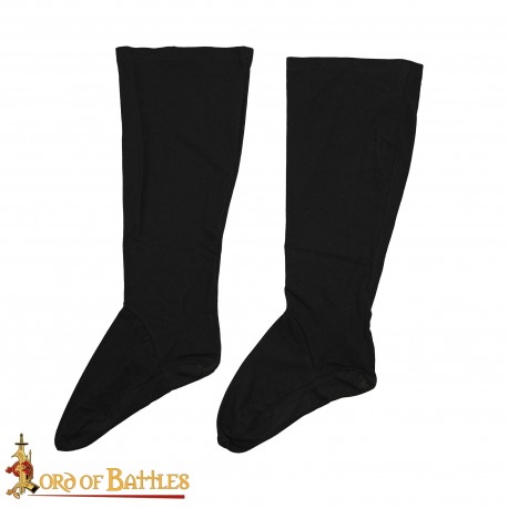 Handcrafted Medieval Lady Hose Pair Cotton Canvas Accessory