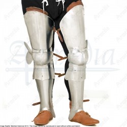 Jambes d'armure complète avec protège tibias